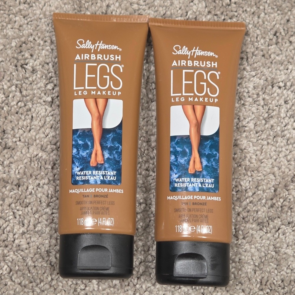 Sally Hansen Airbrush Legs Leg Makeup Tan Bronze 4oz (2 Pack) Water Resistant
